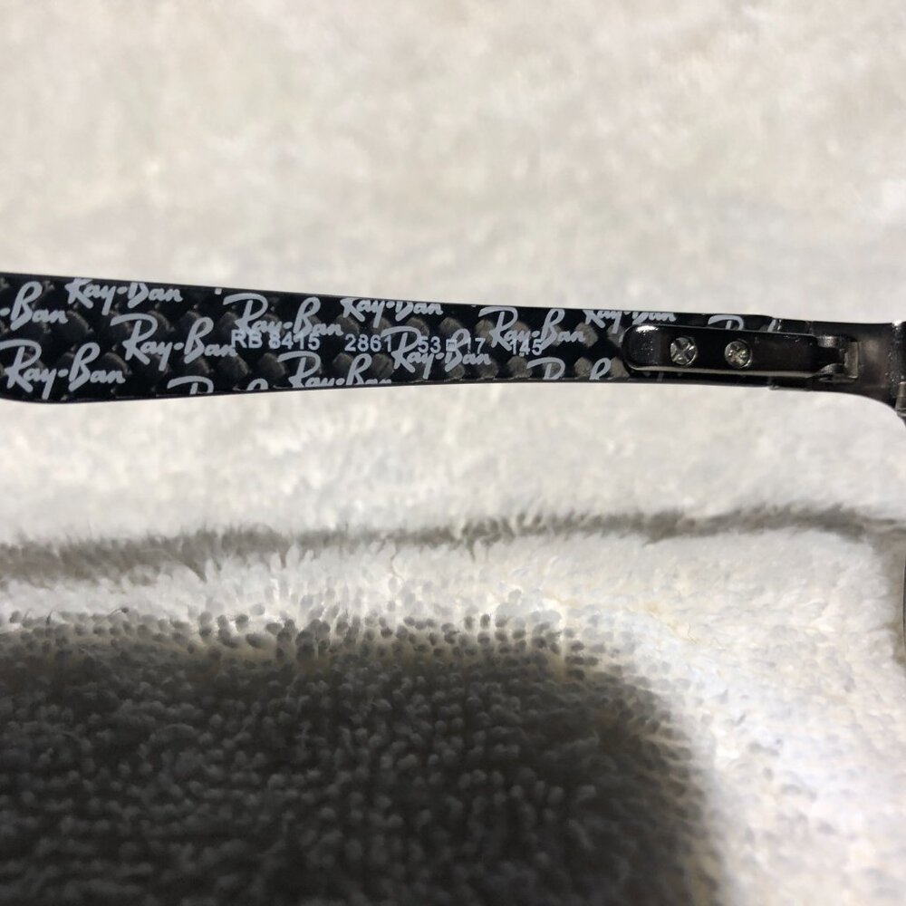 RAY-BAN Optics RB 8415 2861 53-17-145 Black Metal Full Rim Eyeglasse FRAMES ONLY - Picture 5 of 9